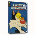 Vintage Comics Wall Art – Tweety and Sylvester Retro Poster