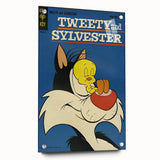Vintage Comics Wall Art – Tweety and Sylvester Retro Poster