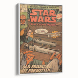 Vintage Comics Wall Art – Star Wars Clone Wars Retro Poster