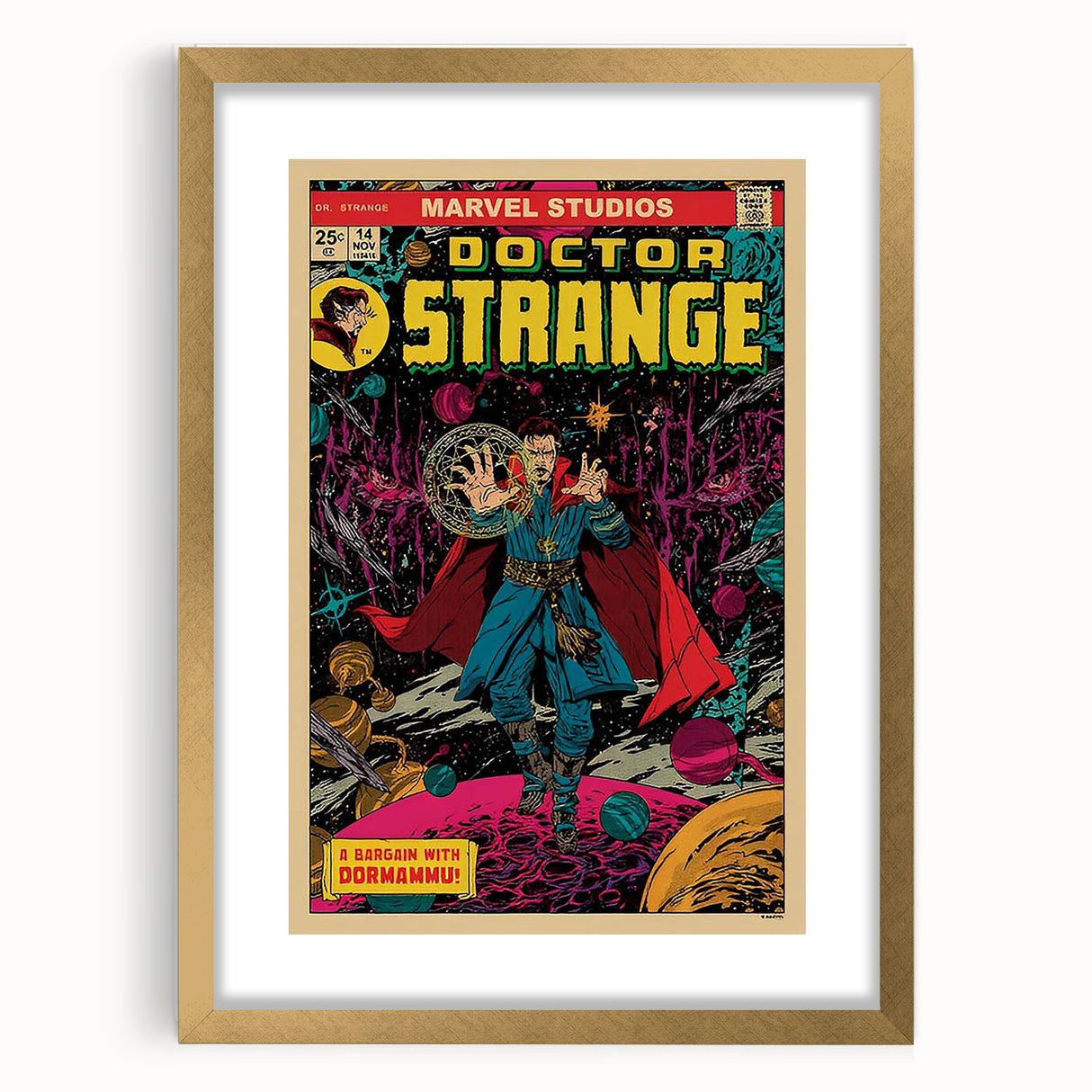 Vintage Comics Wall Art – Doctor Strange Retro Superhero Poster