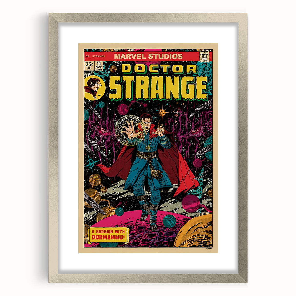 Vintage Comics Wall Art – Doctor Strange Retro Superhero Poster