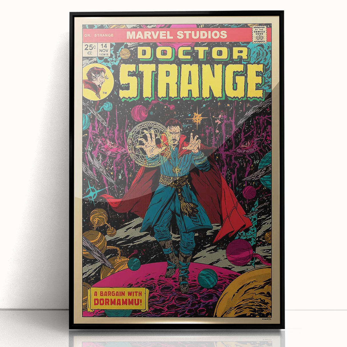 Vintage Comics Wall Art – Doctor Strange Retro Superhero Poster