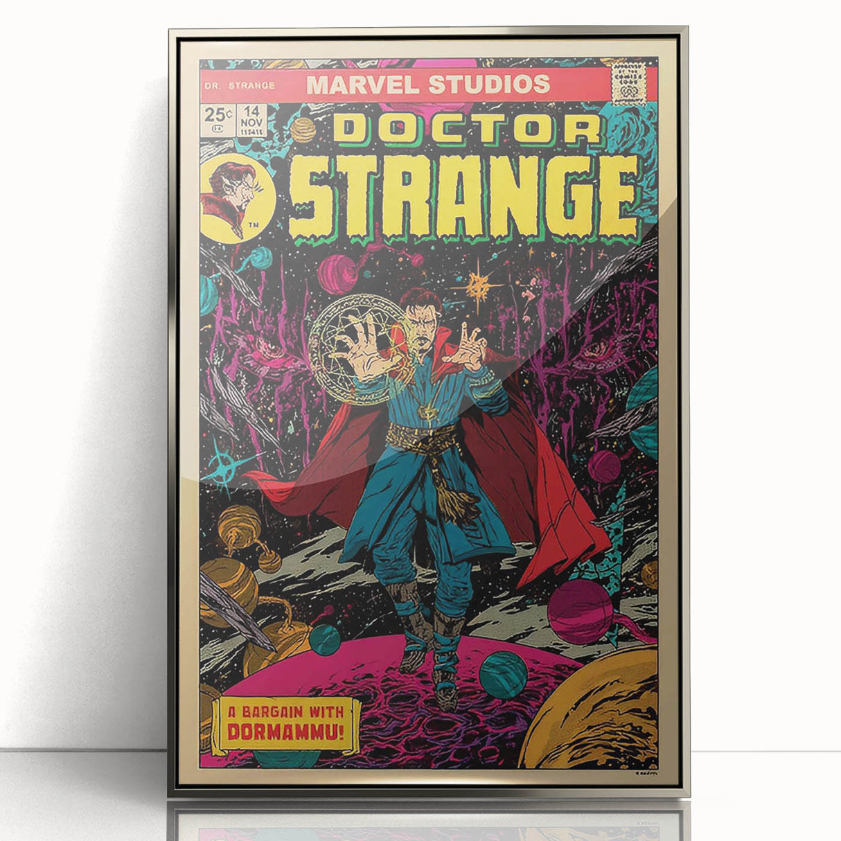 Vintage Comics Wall Art – Doctor Strange Retro Superhero Poster