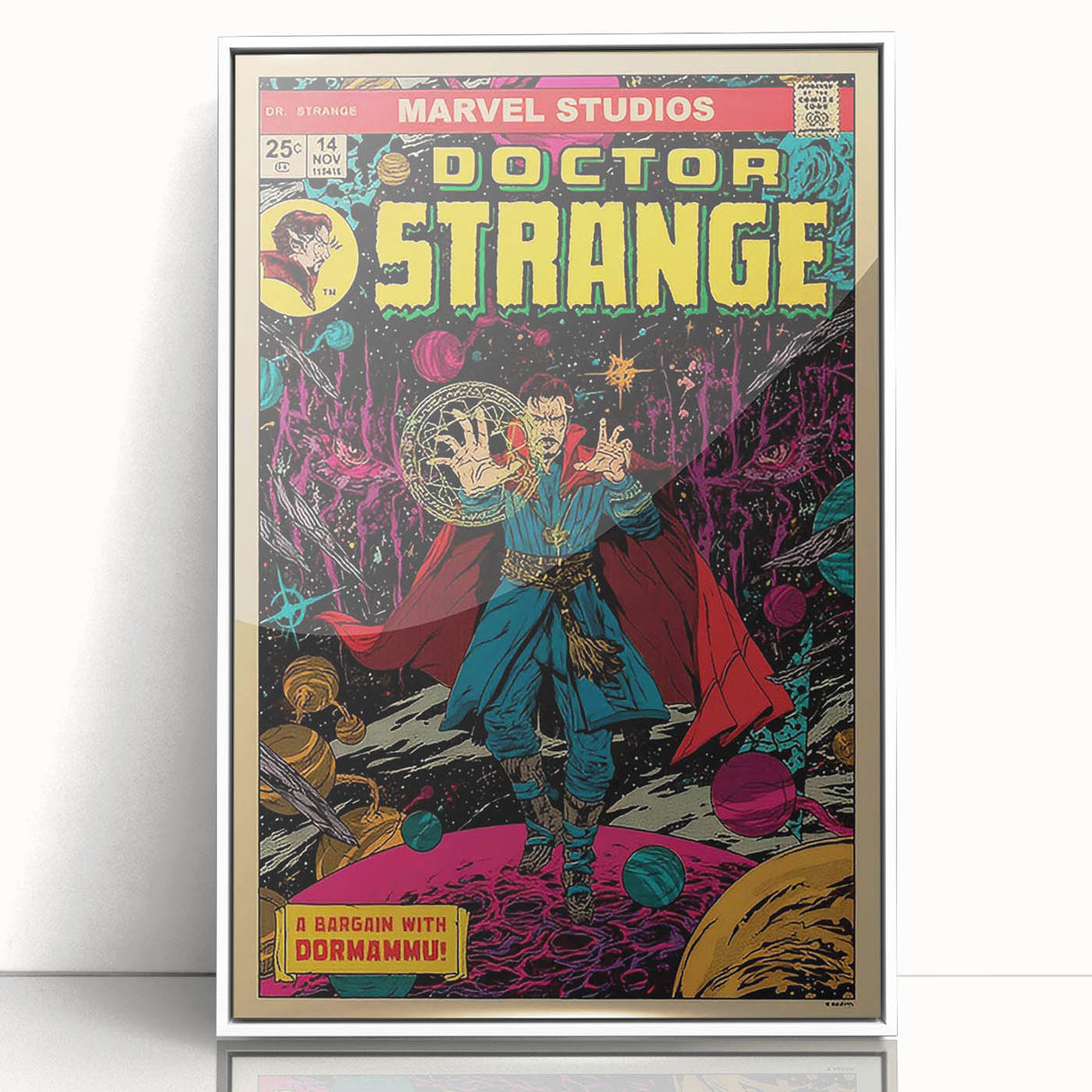 Vintage Comics Wall Art – Doctor Strange Retro Superhero Poster