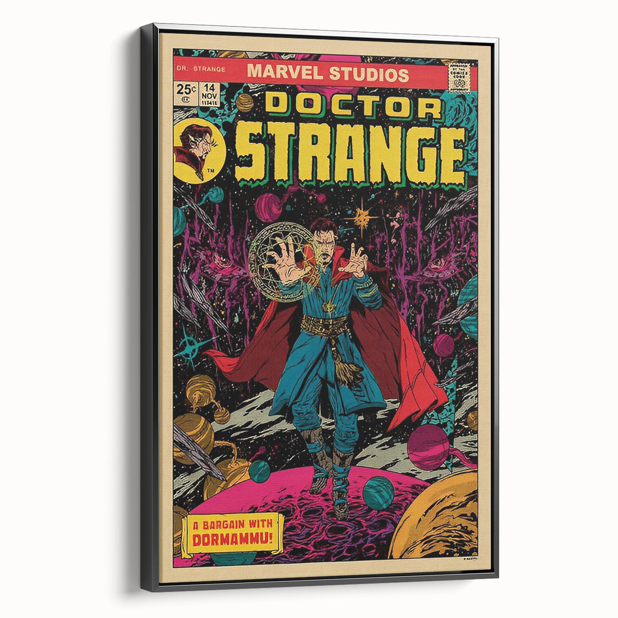 Vintage Comics Wall Art – Doctor Strange Retro Superhero Poster