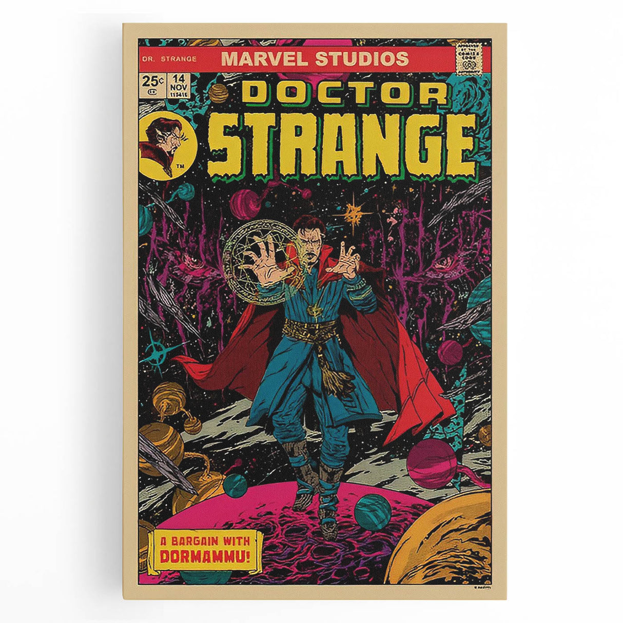 Vintage Comics Wall Art – Doctor Strange Retro Superhero Poster