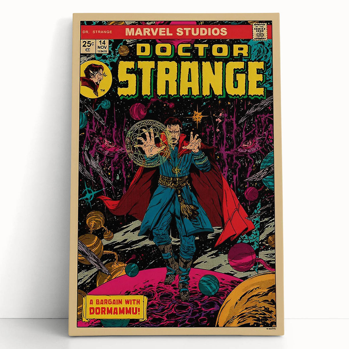 Vintage Comics Wall Art – Doctor Strange Retro Superhero Poster