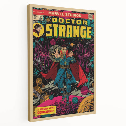 Vintage Comics Wall Art – Doctor Strange Retro Superhero Poster