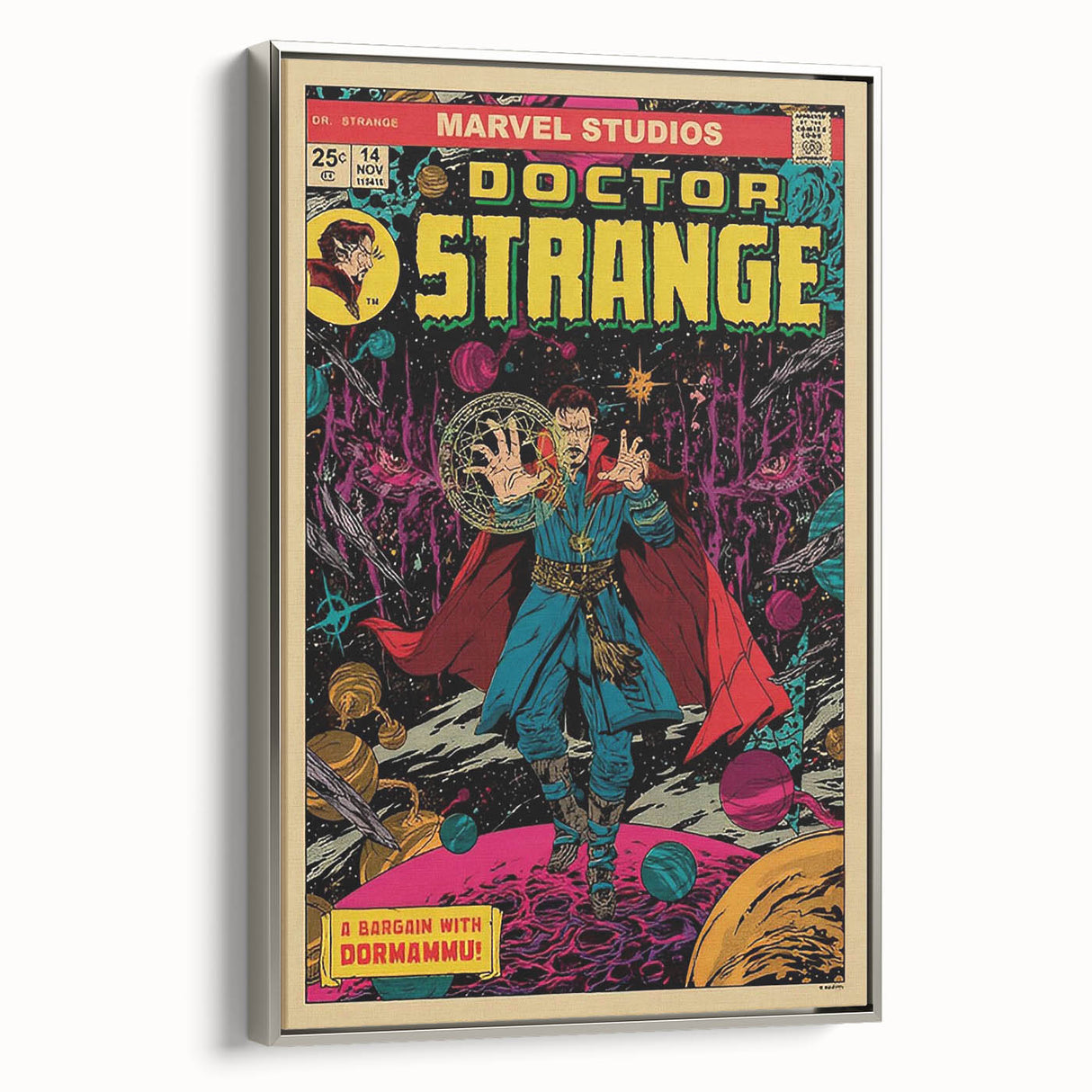 Vintage Comics Wall Art – Doctor Strange Retro Superhero Poster