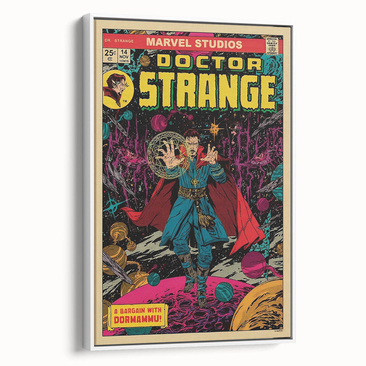 Vintage Comics Wall Art – Doctor Strange Retro Superhero Poster