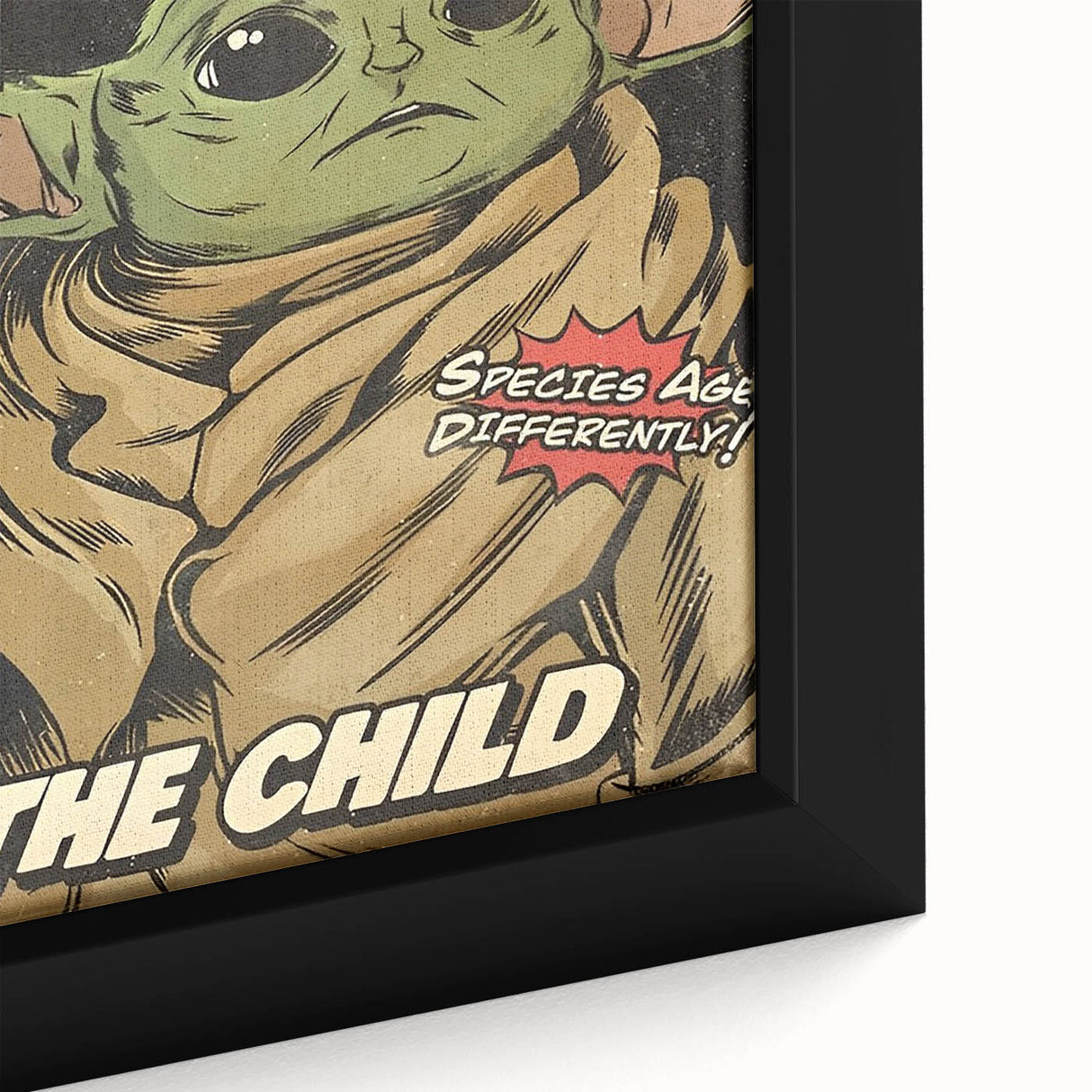 Vintage Comics Wall Art – The Mandalorian The Child Retro Poster
