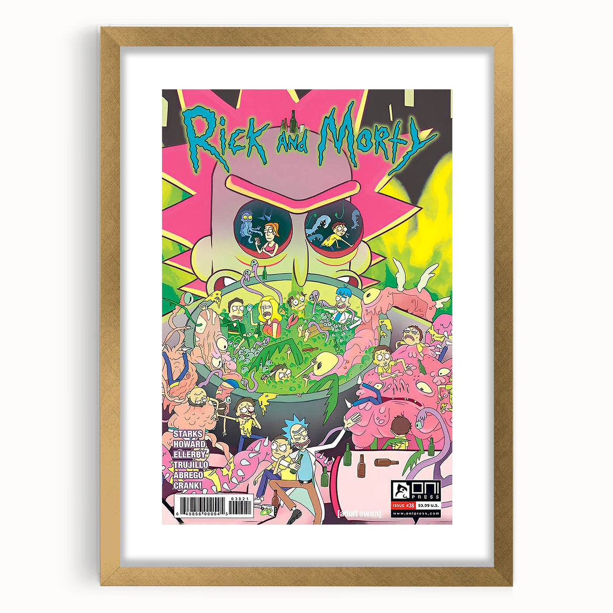Vintage Comics Wall Art – Rick and Morty Retro Sci-Fi Poster