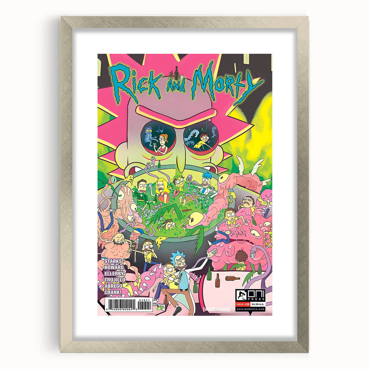 Vintage Comics Wall Art – Rick and Morty Retro Sci-Fi Poster