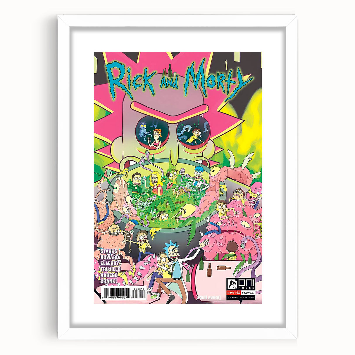 Vintage Comics Wall Art – Rick and Morty Retro Sci-Fi Poster