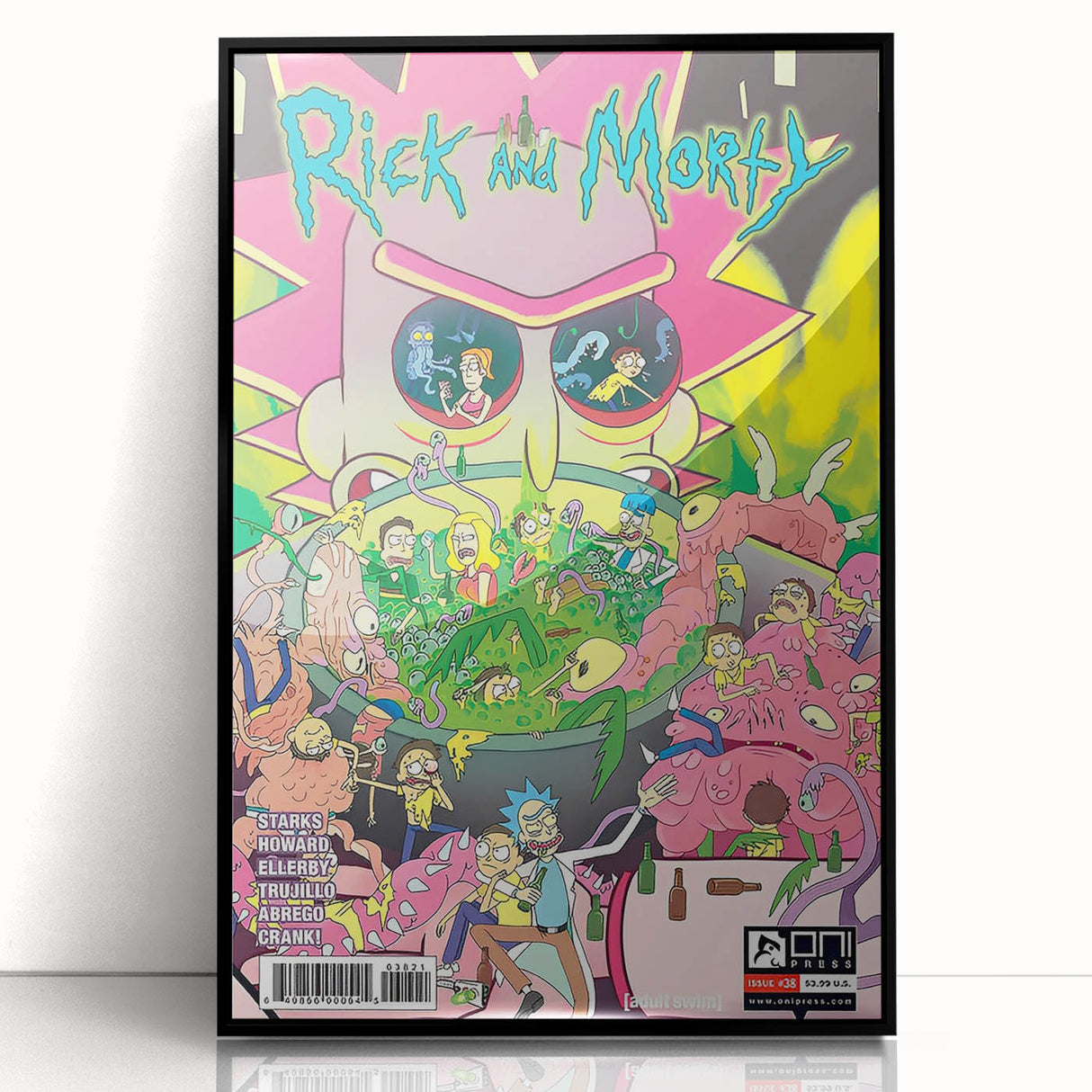 Vintage Comics Wall Art – Rick and Morty Retro Sci-Fi Poster