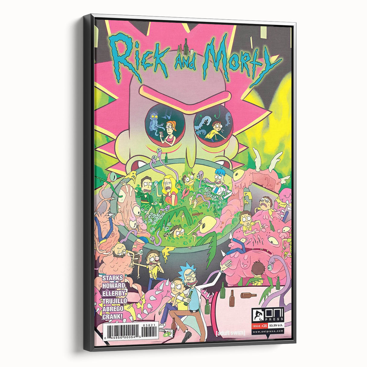 Vintage Comics Wall Art – Rick and Morty Retro Sci-Fi Poster