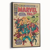 Vintage Marvel Tales Wall Art – Classic Superhero Anniversary Print