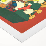 Classic Comic Book Poster – Donald Duck Vintage Cartoon Wall Art