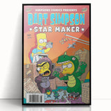 Retro Comic Art Print – Bart Simpson Vintage Comics Wall Art