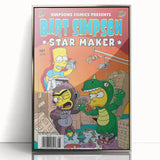 Retro Comic Art Print – Bart Simpson Vintage Comics Wall Art