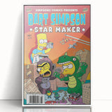 Retro Comic Art Print – Bart Simpson Vintage Comics Wall Art