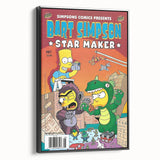 Retro Comic Art Print – Bart Simpson Vintage Comics Wall Art