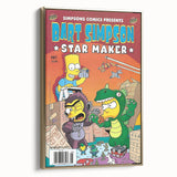 Retro Comic Art Print – Bart Simpson Vintage Comics Wall Art