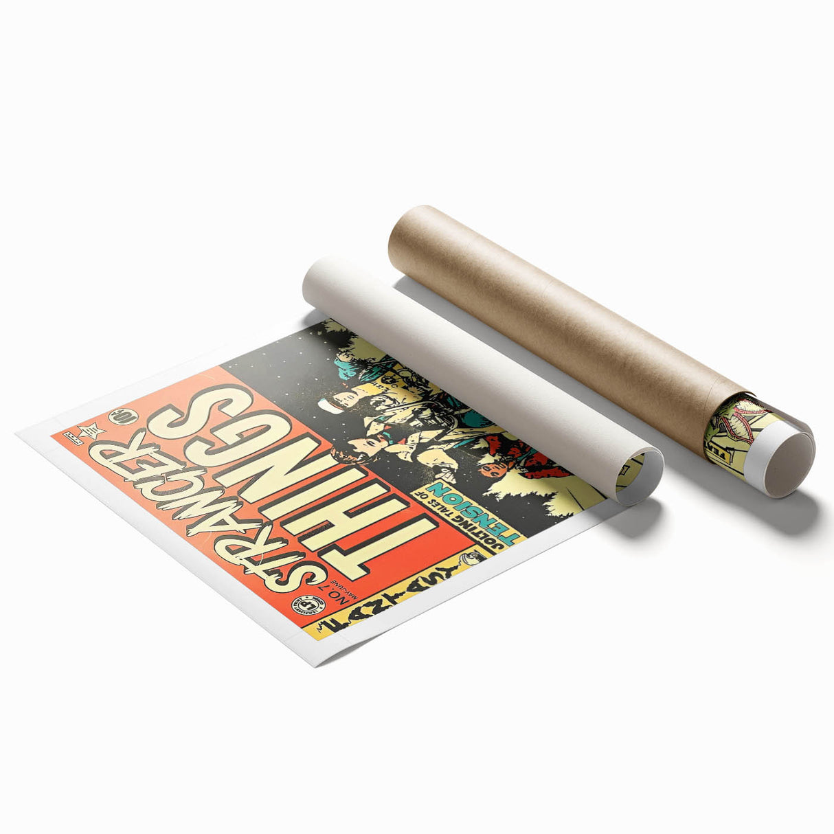 Vintage Comics Wall Art – Stranger Things Retro Sci-Fi Poster