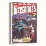 Vintage Comics Wall Art – The Incredibles Retro Superhero Poster