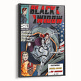 Vintage Comics Wall Art – Black Widow Retro Superhero Poster