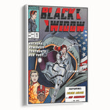 Vintage Comics Wall Art – Black Widow Retro Superhero Poster