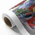 Vintage Comics Wall Art – Disney Pixar Cars Retro Racing Poster