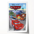 Vintage Comics Wall Art – Disney Pixar Cars Retro Racing Poster