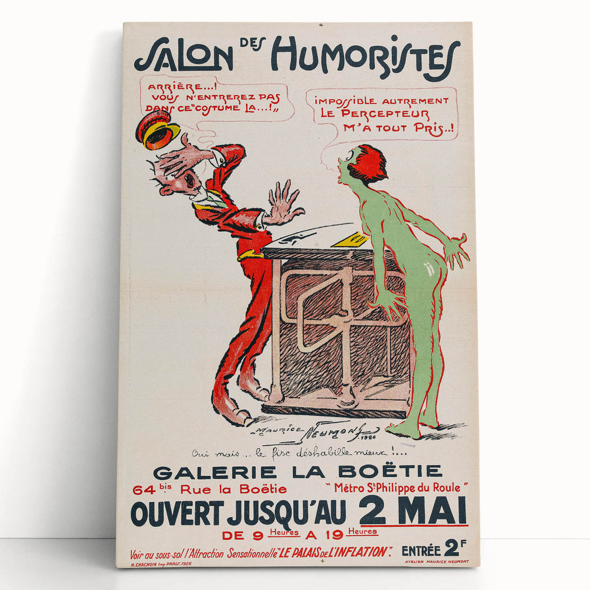 Vintage Exhibition Poster – Salon des Humoristes 1926 Retro Art Print
