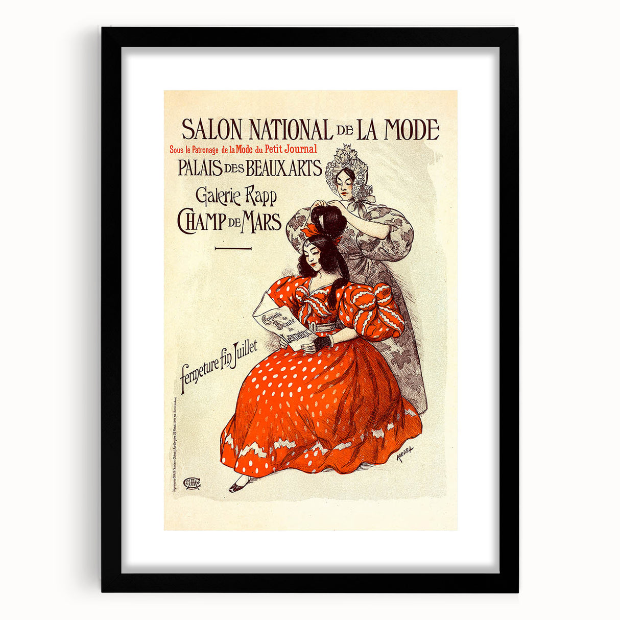 Vintage Fashion Exhibition Poster – Salon National de la Mode 1910