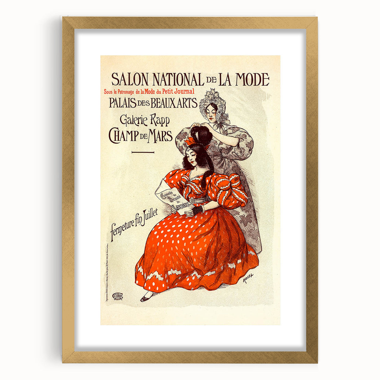 Vintage Fashion Exhibition Poster – Salon National de la Mode 1910