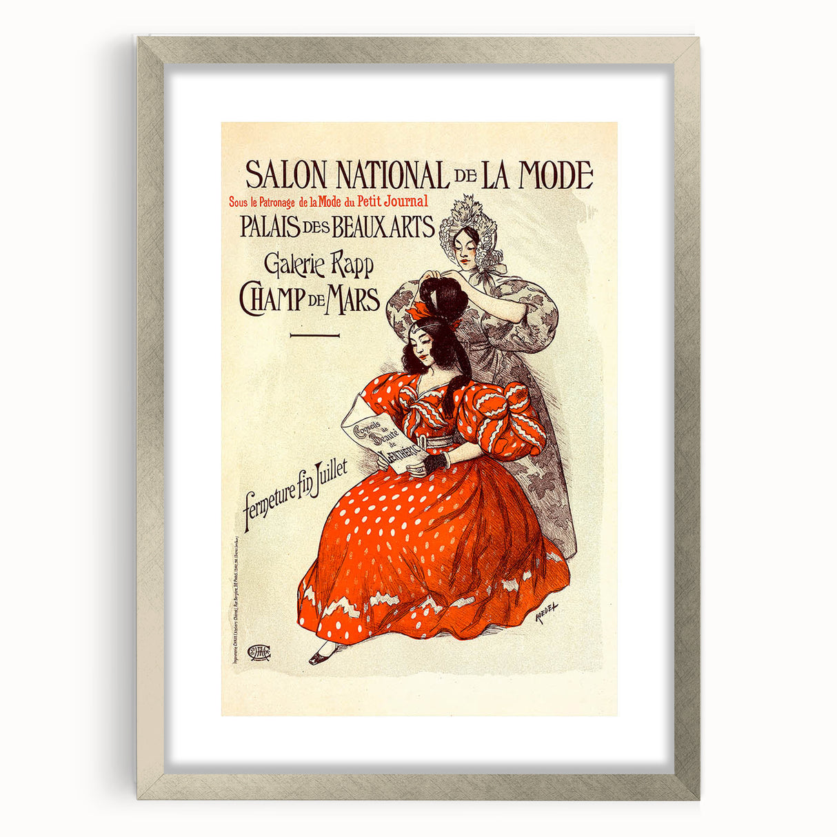 Vintage Fashion Exhibition Poster – Salon National de la Mode 1910