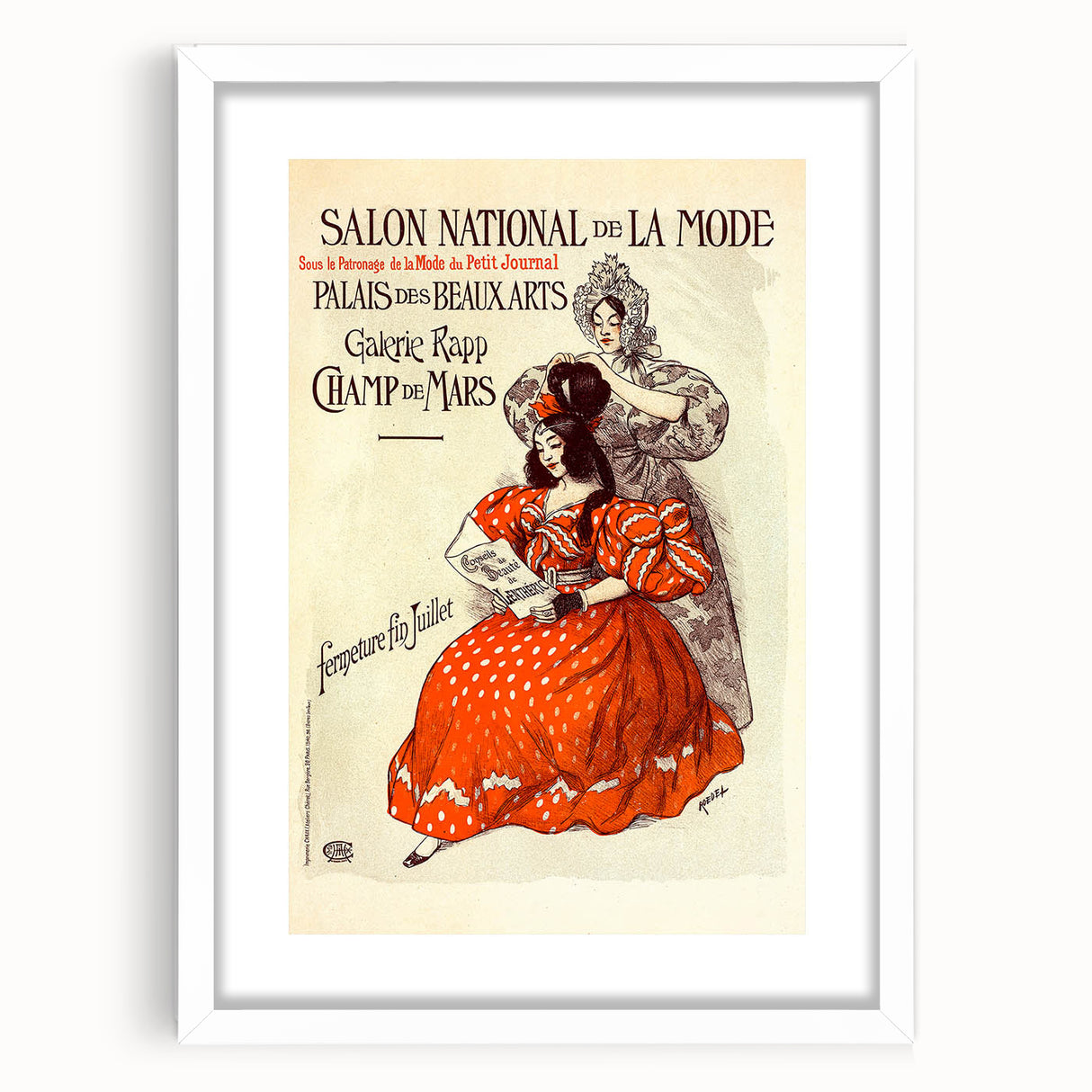 Vintage Fashion Exhibition Poster – Salon National de la Mode 1910