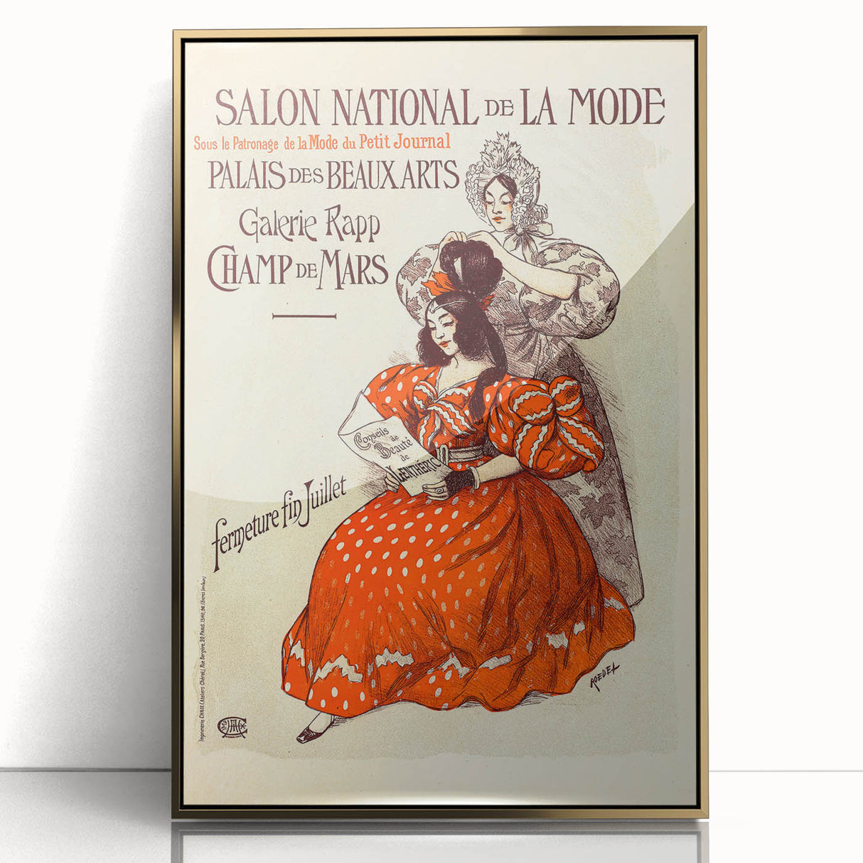 Vintage Fashion Exhibition Poster – Salon National de la Mode 1910