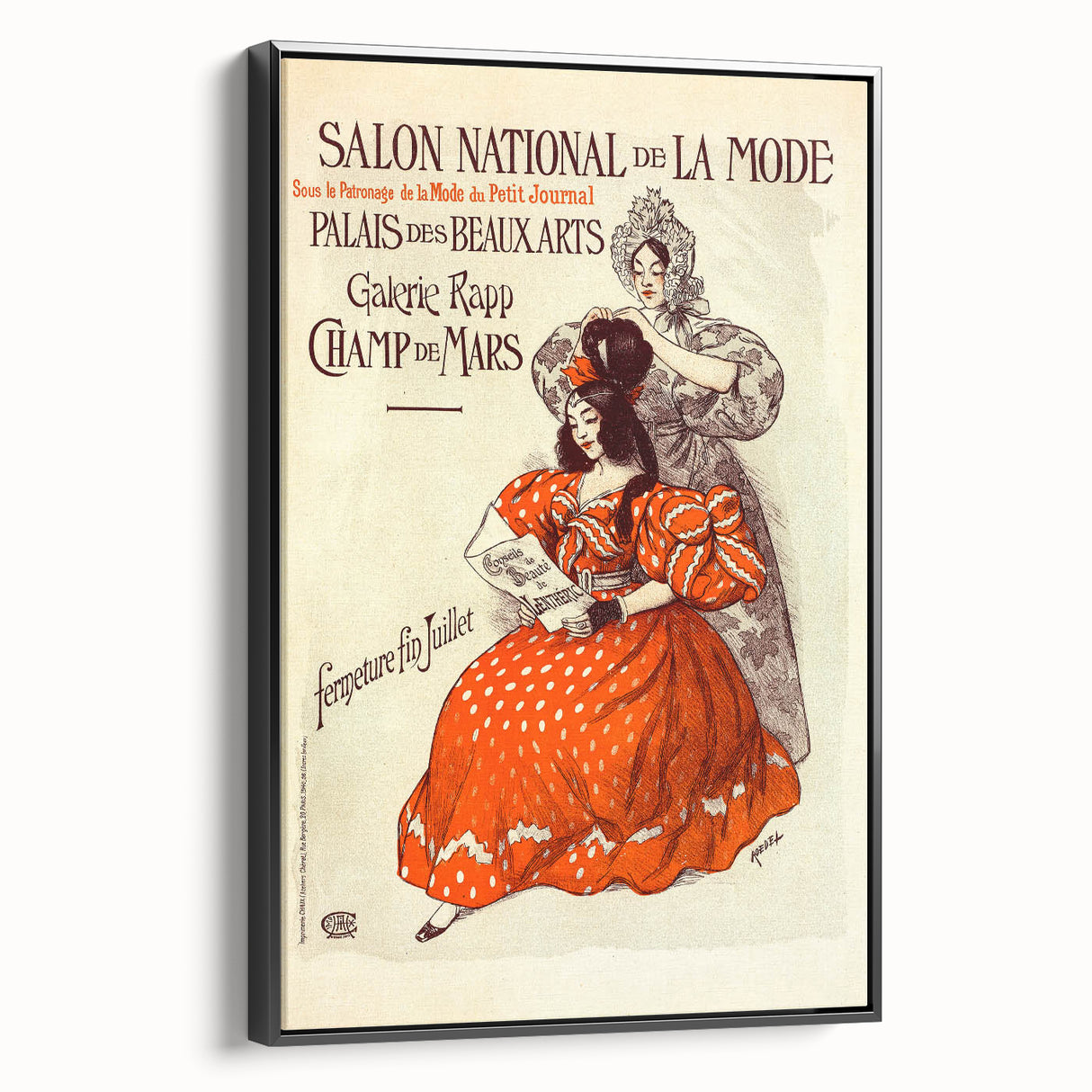 Vintage Fashion Exhibition Poster – Salon National de la Mode 1910