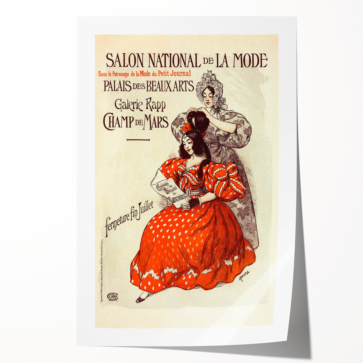 Vintage Fashion Exhibition Poster – Salon National de la Mode 1910