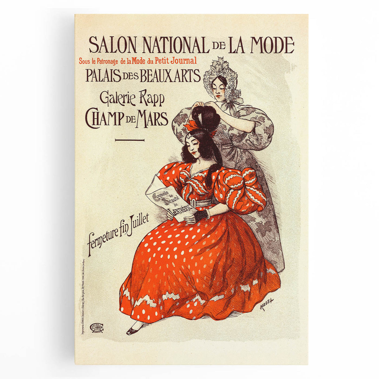 Vintage Fashion Exhibition Poster – Salon National de la Mode 1910