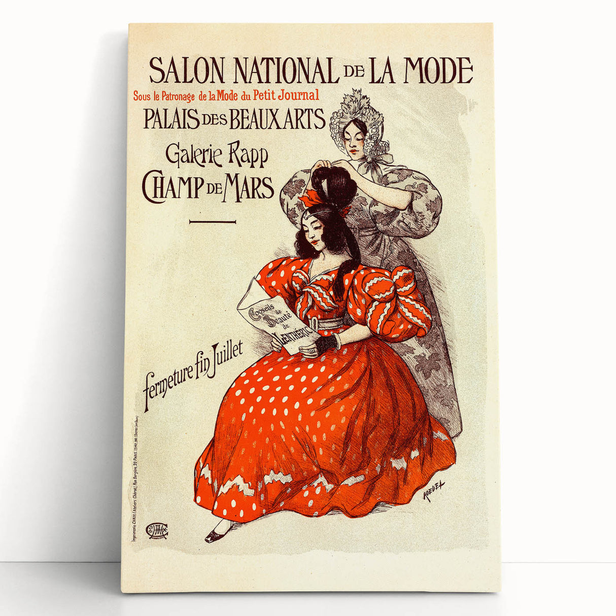 Vintage Fashion Exhibition Poster – Salon National de la Mode 1910