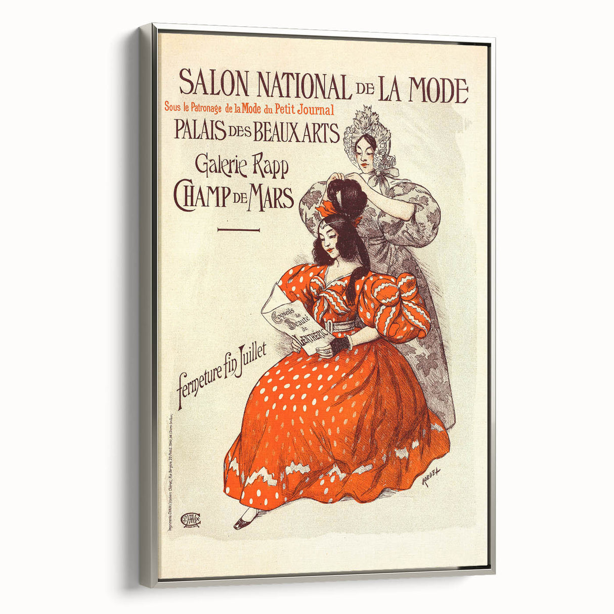 Vintage Fashion Exhibition Poster – Salon National de la Mode 1910