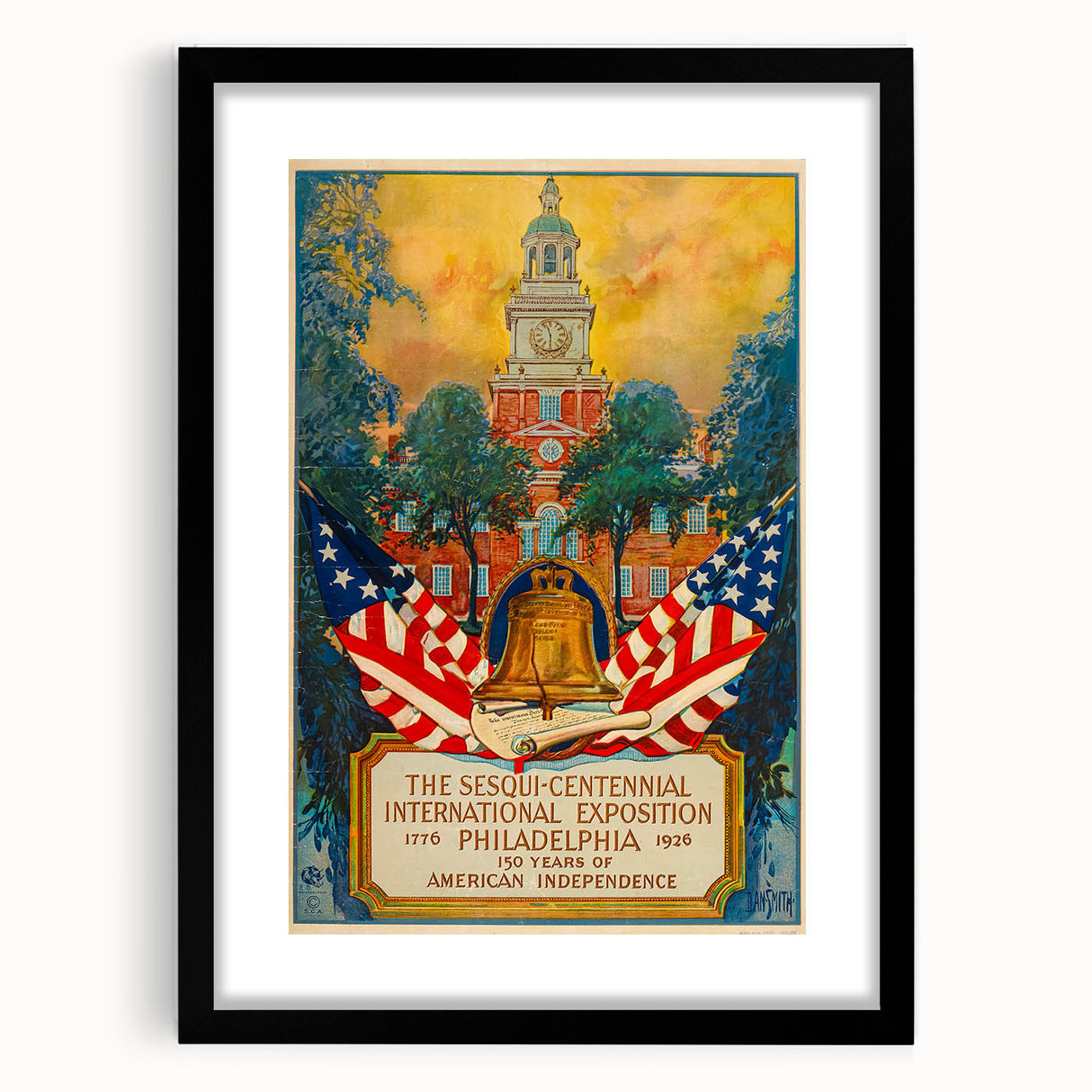 Vintage Exhibition Poster – Sesqui-Centennial 1926 Philadelphia