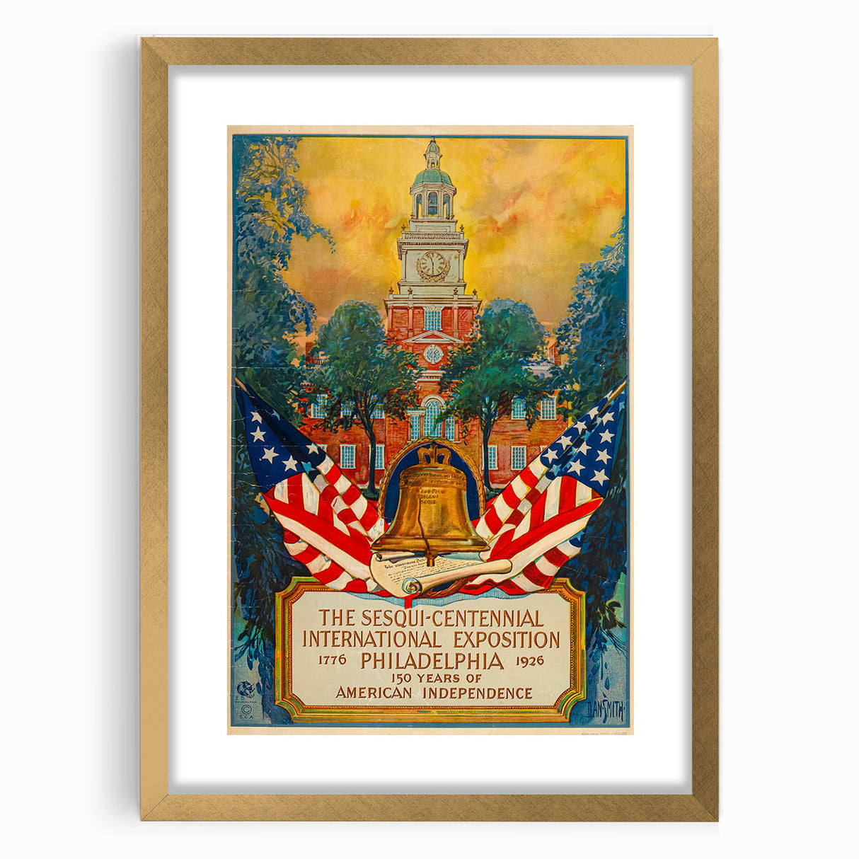 Vintage Exhibition Poster – Sesqui-Centennial 1926 Philadelphia