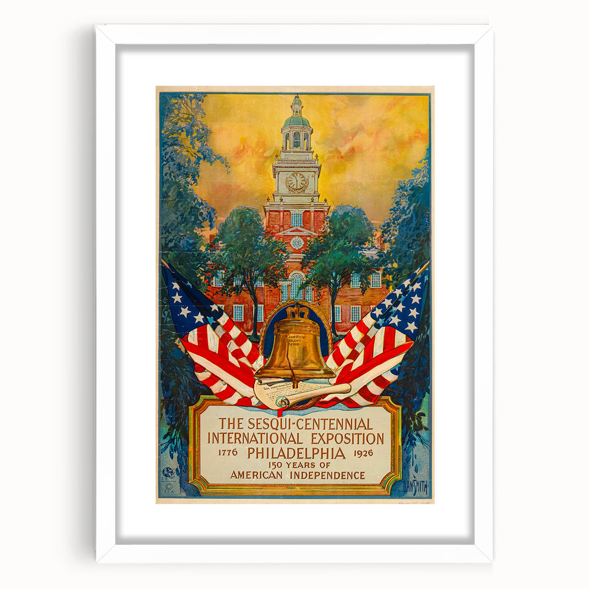 Vintage Exhibition Poster – Sesqui-Centennial 1926 Philadelphia