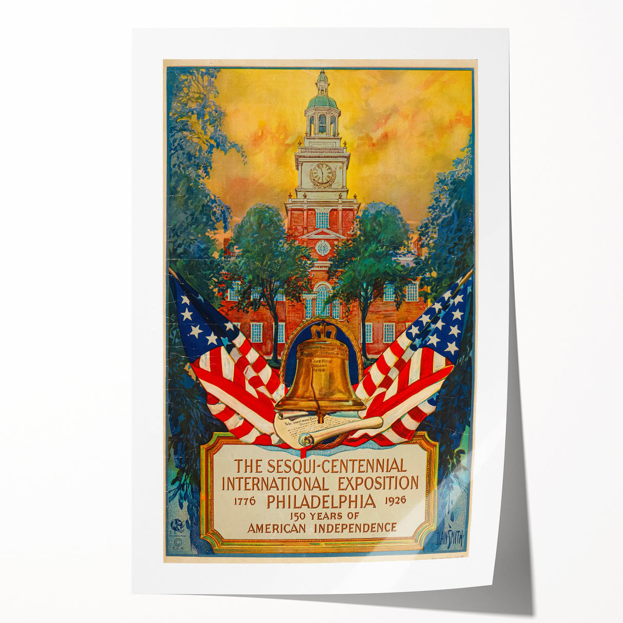 Vintage Exhibition Poster – Sesqui-Centennial 1926 Philadelphia