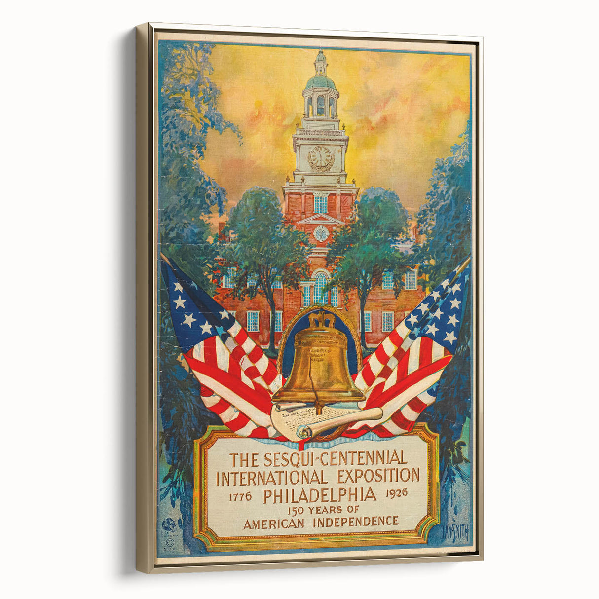 Vintage Exhibition Poster – Sesqui-Centennial 1926 Philadelphia