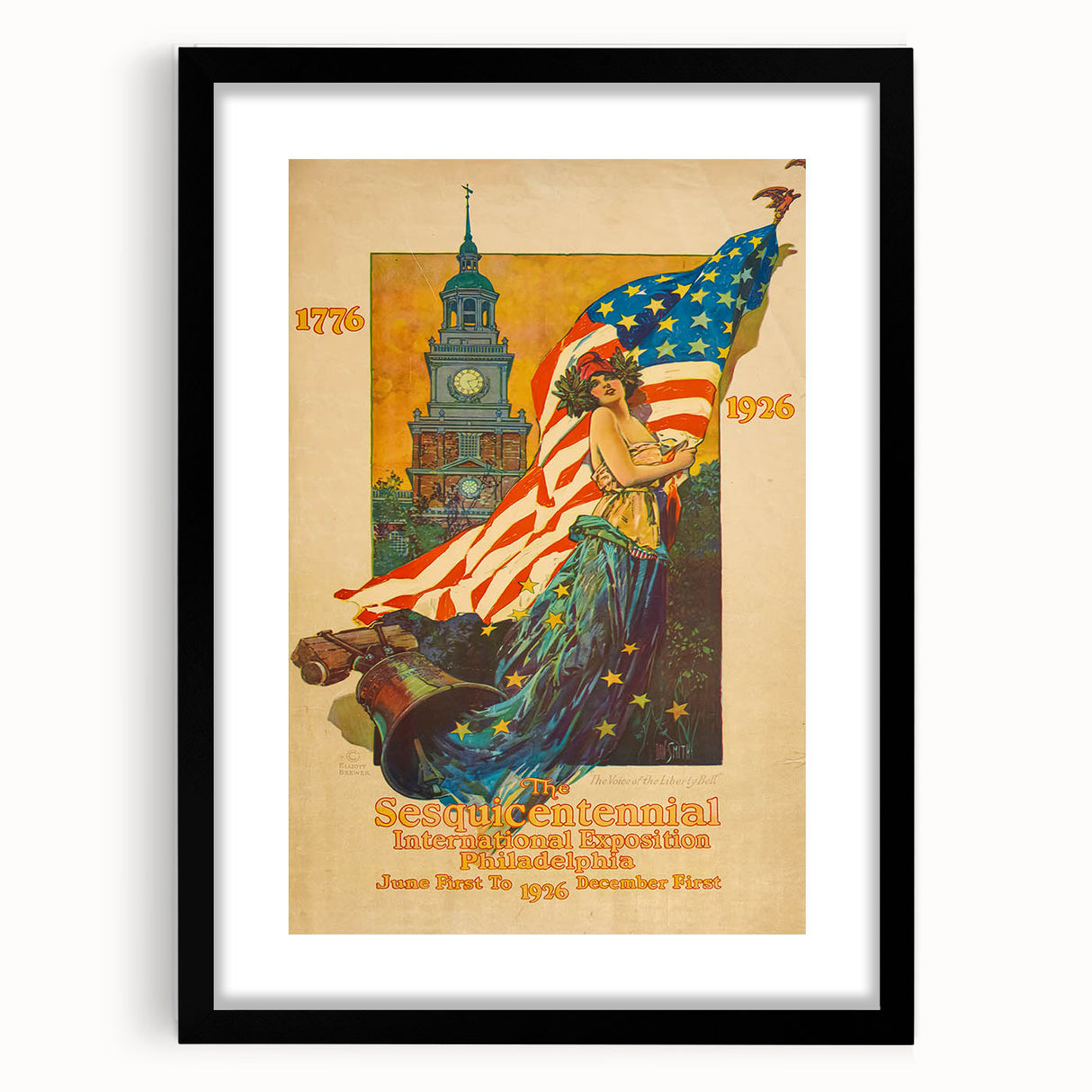 Vintage Exhibition Poster – Sesqui-Centennial 1926 Philadelphia